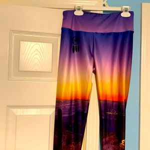 Worn once Gold Sheep beautiful design leggings!!!